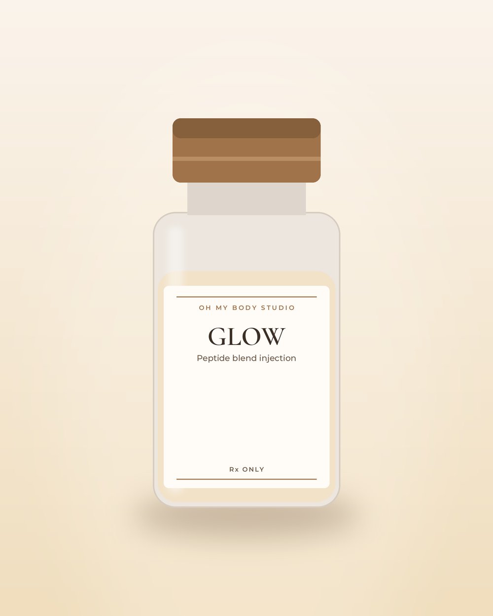 GLOW Peptide Blend by Oh My Body Studio, illustrative packaging