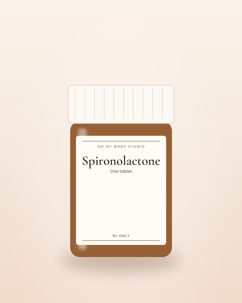 Spironolactone by Oh My Body Studio, illustrative packaging
