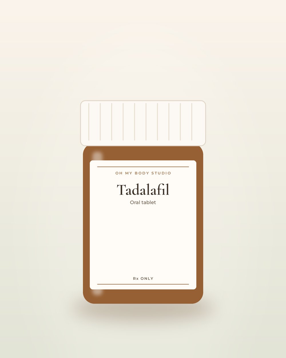 Tadalafil 20 mg by Oh My Body Studio, illustrative packaging