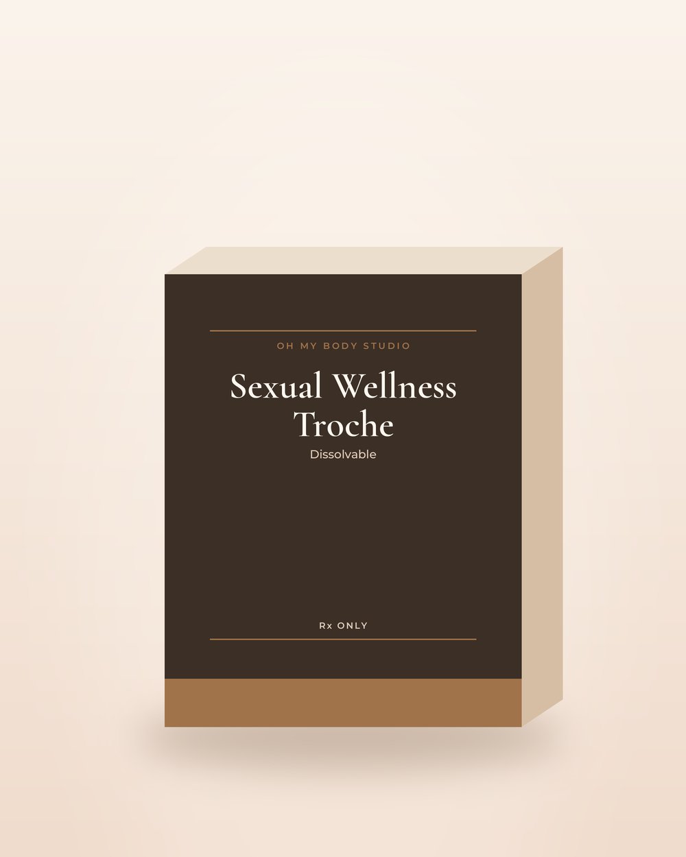 Sexual Wellness Troche by Oh My Body Studio, illustrative packaging